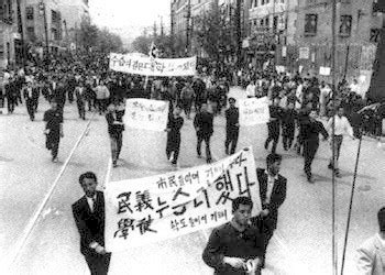  1960년 4·19 혁명 이후 대한민국 국정 개편의 기폭제 역할을 한 민주화 운동